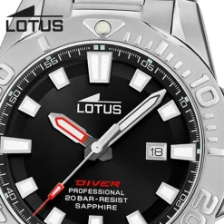 Lotus Herrenuhr Edelstahl silber Lotus Classic Armbanduhr UL18926/6