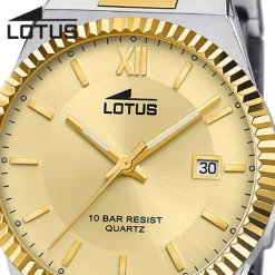Lotus Herrenuhr Edelstahl silbergold Lotus Classic Armbanduhr UL18836/3