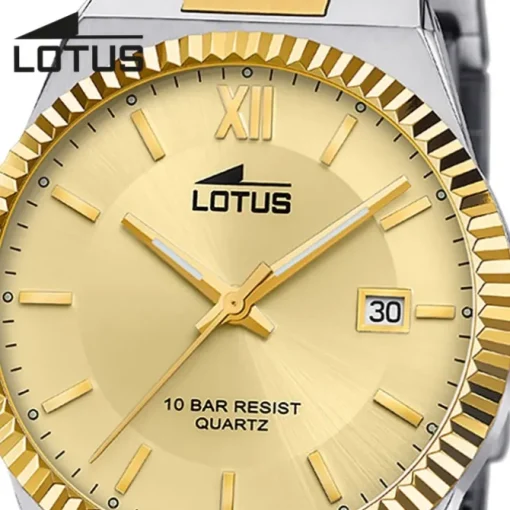 Lotus Herrenuhr Edelstahl silbergold Lotus Classic Armbanduhr UL18836/3
