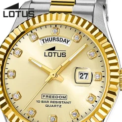 Lotus Herrenuhr Edelstahl silbergold Lotus Classic Armbanduhr UL18855/4