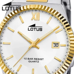 Lotus Herrenuhr Edelstahl silbergold Lotus Classic Armbanduhr UL18836/1