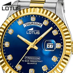 Lotus Herrenuhr Edelstahl silbergold Lotus Classic Armbanduhr UL18855/5