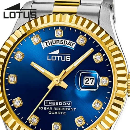 Lotus Herrenuhr Edelstahl silbergold Lotus Classic Armbanduhr UL18855/5
