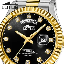 Lotus Herrenuhr Edelstahl silbergold Lotus Classic Armbanduhr UL18855/6