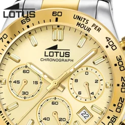 Lotus Herrenuhr Edelstahl silber gold Lotus Classic Armbanduhr UL18913/2