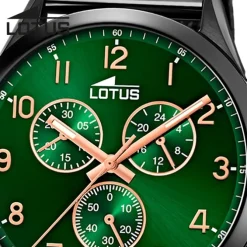 Lotus Herrenuhr Edelstahl schwarz Lotus Minimalist Armbanduhr UL18639/E