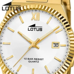 Lotus Herrenuhr Edelstahl gold Lotus Classic Armbanduhr UL18837/1