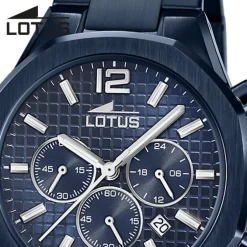 Lotus Herrenuhr Edelstahl blau Lotus Classic Armbanduhr UL18848/1