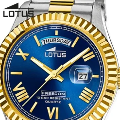 Lotus Herrenuhr Edelstahl blau Lotus Classic Armbanduhr UL18855/2