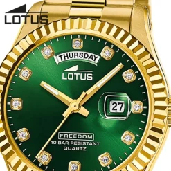 Lotus Herrenuhr Edelstahl gold Lotus Classic Armbanduhr UL18857/6