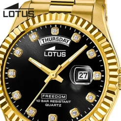 Lotus Herrenuhr Edelstahl gold Lotus Classic Armbanduhr UL18857/7
