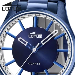 Lotus Herrenuhr Edelstahl blau Lotus Classic Armbanduhr UL18904/1