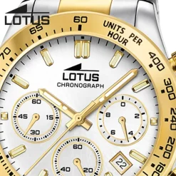 Lotus Herrenuhr Edelstahl silber gold Lotus Classic Armbanduhr UL18913/1