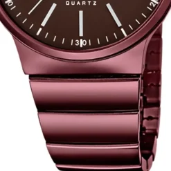 Lotus Herren-Uhr Edelstahl aubergine lila 18468/1 Quarz Minimalist UL18468/1