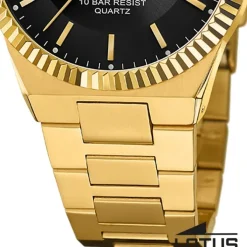 Lotus Herrenuhr Edelstahl gold Lotus Classic Armbanduhr UL18837/3