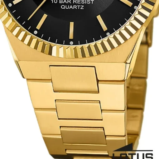 Lotus Herrenuhr Edelstahl gold Lotus Classic Armbanduhr UL18837/3