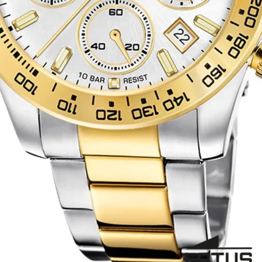 Lotus Herrenuhr Edelstahl silber gold Lotus Classic Armbanduhr UL18913/1