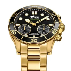 Lotus Herrenuhr Edelstahl gold Lotus Classic Armbanduhr UL18802/2
