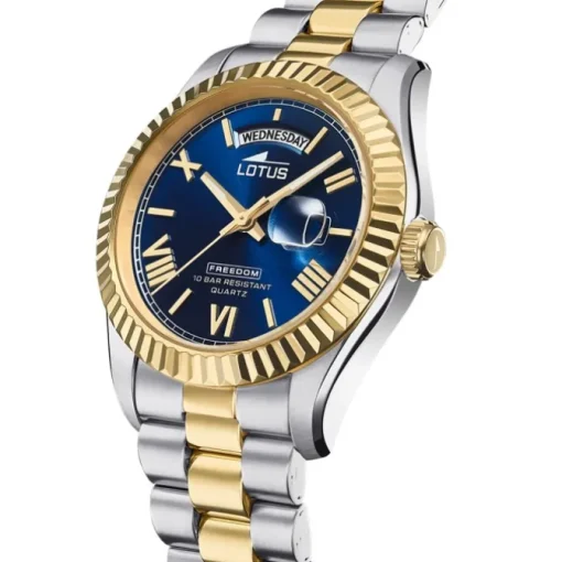 Lotus Herrenuhr Edelstahl blau Lotus Classic Armbanduhr UL18855/2