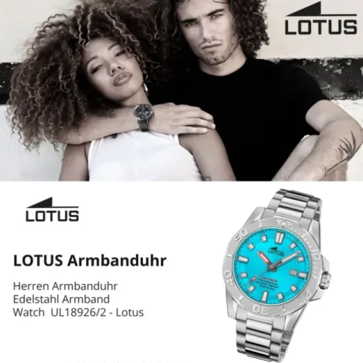 Lotus Herrenuhr Edelstahl silber Lotus Classic Armbanduhr UL18926/2