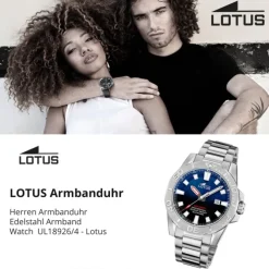 Lotus Herrenuhr Edelstahl silber Lotus Classic Armbanduhr UL18926/4