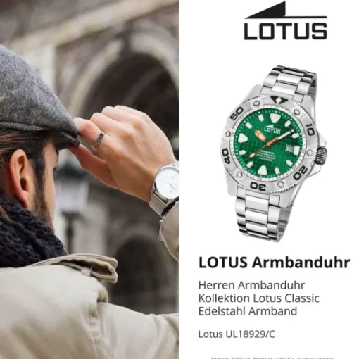 Lotus Herrenuhr Edelstahl silber Lotus Classic Armbanduhr UL18929/C