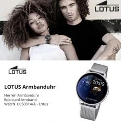 Lotus Herrenuhr Edelstahl silber grau Lotus Multifunktion Armbanduhr UL50014/A
