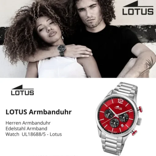 Lotus Herrenuhr Edelstahl silber Lotus Classic Armbanduhr UL18688/5