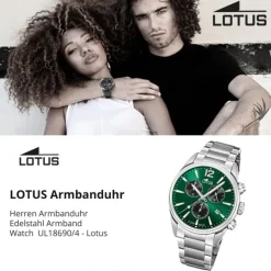 Lotus Herrenuhr Edelstahl silber Lotus Classic Armbanduhr UL18690/4