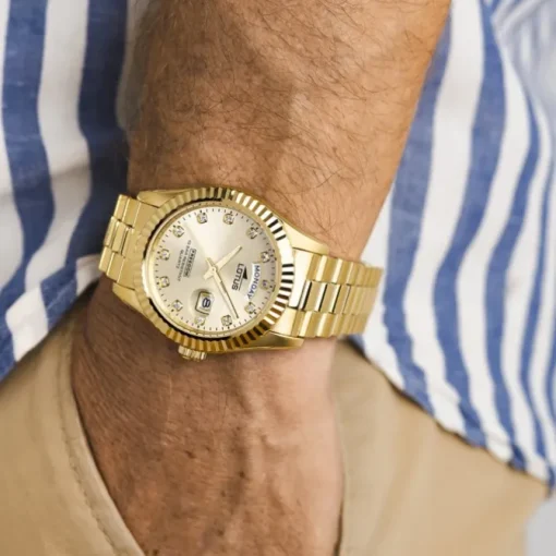 Lotus Herrenuhr Edelstahl gold Lotus Classic Armbanduhr UL18857/5