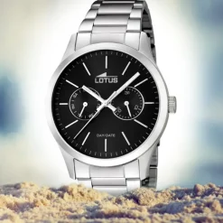 Lotus Herrenuhr Edelstahl silber Lotus Minimalist Armbanduhr UL15954/3