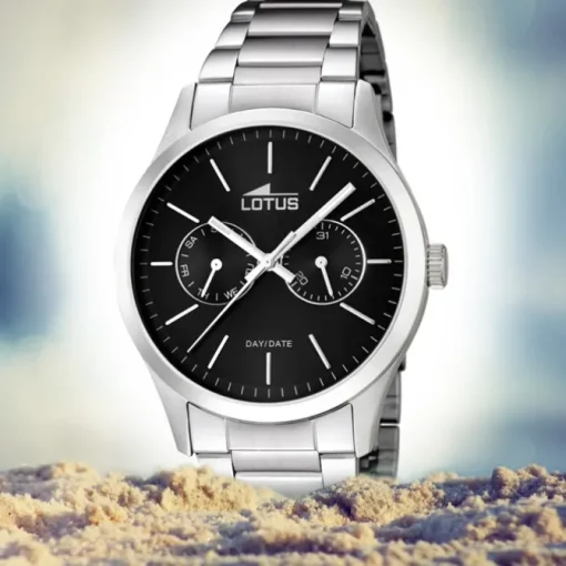 Lotus Herrenuhr Edelstahl silber Lotus Minimalist Armbanduhr UL15954/3
