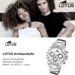 Lotus Herrenuhr Edelstahl silber Lotus Classic Armbanduhr UL18912/1