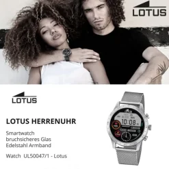 Lotus Herrenuhr Edelstahl silber Lotus Multifunktion Armbanduhr UL50047/1
