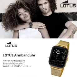 Lotus Herrenuhr Edelstahl gold Lotus Multifunktion Armbanduhr UL50049/1