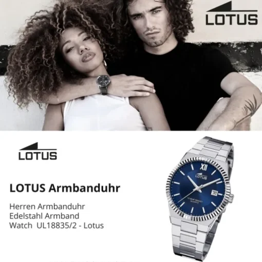 Lotus Herrenuhr Edelstahl silber Lotus Classic Armbanduhr UL18835/2