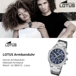 Lotus Herrenuhr Edelstahl silber Lotus Classic Armbanduhr UL18847/2