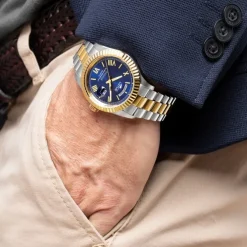 Lotus Herrenuhr Edelstahl blau Lotus Classic Armbanduhr UL18855/2