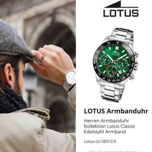Lotus Herrenuhr Edelstahl silber Lotus Classic Armbanduhr UL18912/5