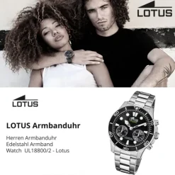 Lotus Herrenuhr Edelstahl silber Lotus Classic Armbanduhr UL18800/2