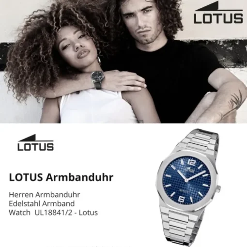 Lotus Herrenuhr Edelstahl silber Lotus Classic Armbanduhr UL18841/2