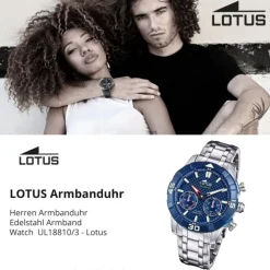 Lotus Herrenuhr Edelstahl silber Lotus Classic Armbanduhr UL18810/3