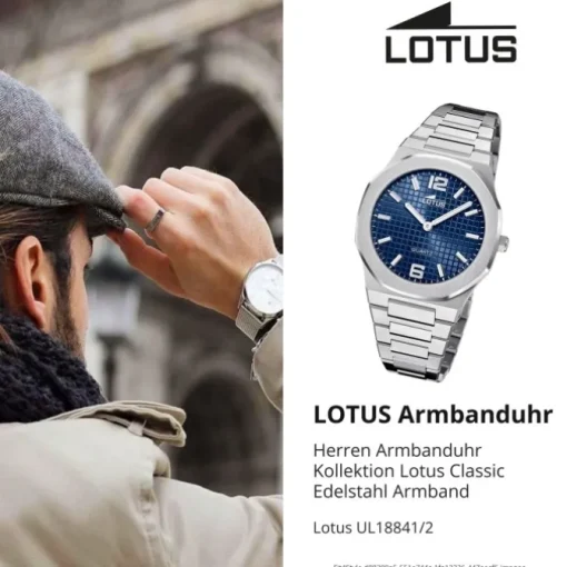 Lotus Herrenuhr Edelstahl silber Lotus Classic Armbanduhr UL18841/2