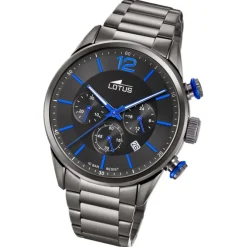 Lotus Herrenuhr Khrono Armbanduhr Edelstahl schwarz UL18686/3
