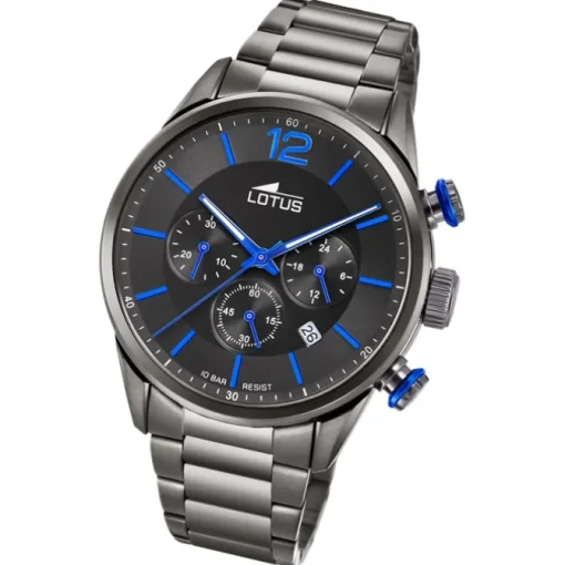 Lotus Herrenuhr Khrono Armbanduhr Edelstahl schwarz UL18686/3