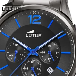 Lotus Herrenuhr Khrono Armbanduhr Edelstahl schwarz UL18686/3