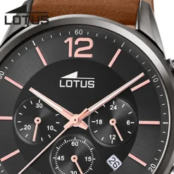 Lotus Herrenuhr Khrono Armbanduhr Leder braun UL18687/2