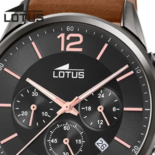 Lotus Herrenuhr Khrono Armbanduhr Leder braun UL18687/2