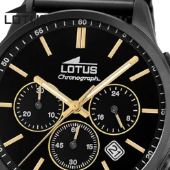 Lotus Herrenuhr Khrono Armbanduhr Edelstahl schwarz UL18700/2
