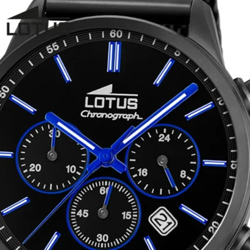 Lotus Herrenuhr Khrono Armbanduhr Edelstahl schwarz UL18700/3